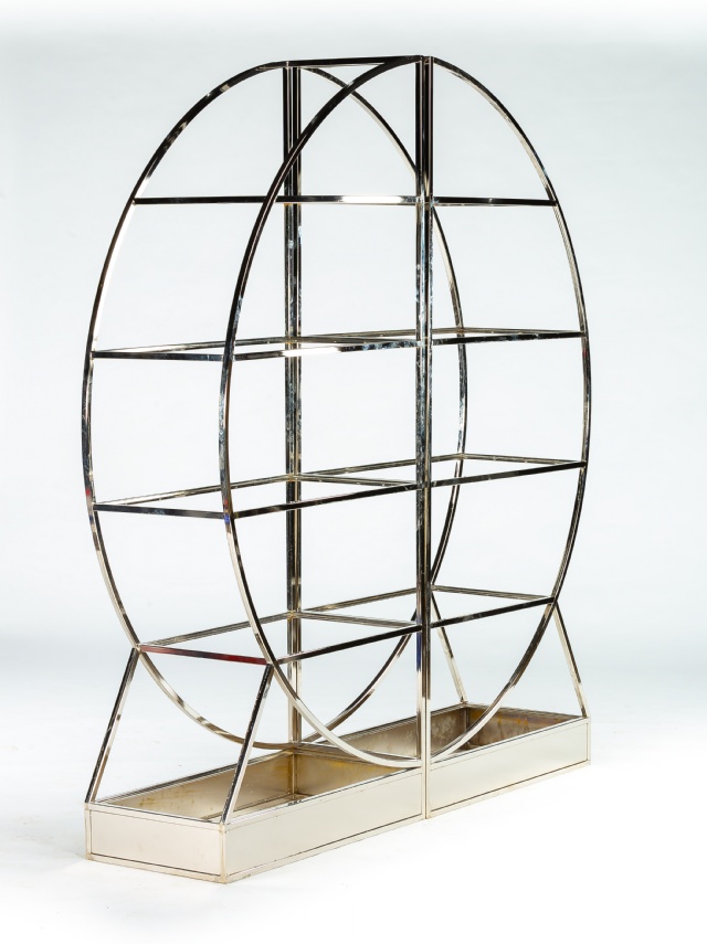 Alex Silver Deco Round Shelves